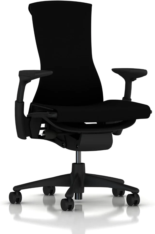 Herman Miller Embody Black Rhythm Hard Floor Casters