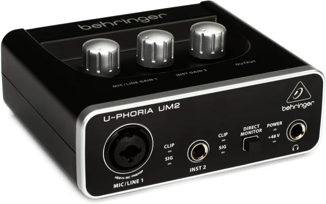 Behringer U-PHORIA UM2 2x2 USB Audio Interface