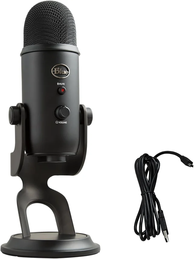 Logitech G Blue Yeti USB Microphone Blackout