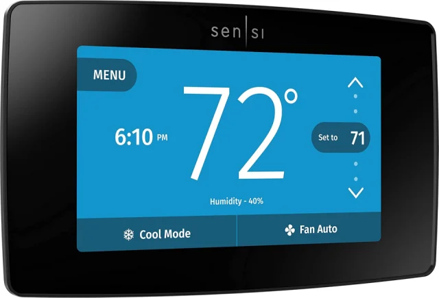 Sensi Touch Smart Thermostat ST75 Black
