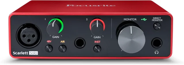 Focusrite Scarlett Solo 3rd Gen USB-C Audio Interface