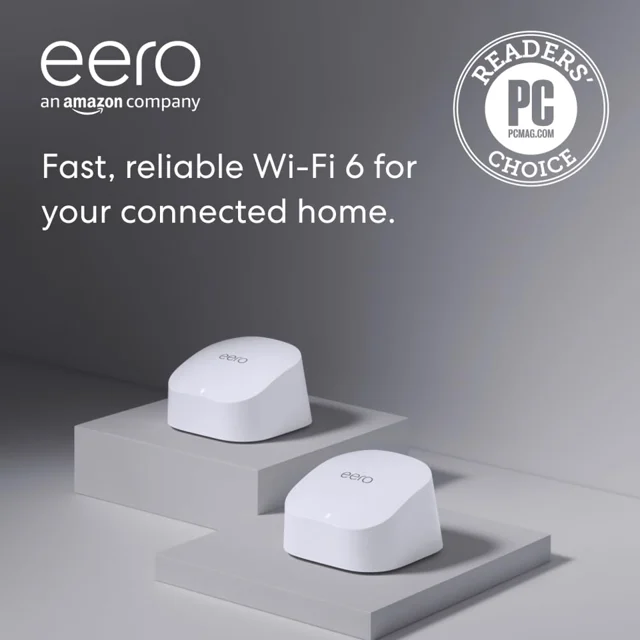 Amazon eero 6 Mesh WiFi System 2-Pack
