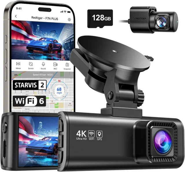 REDTIGER F7NP 4K Dash Cam Front Rear