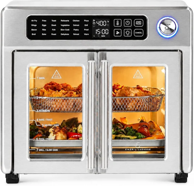 Emeril Lagasse 26QT French Door Air Fryer Toaster Oven