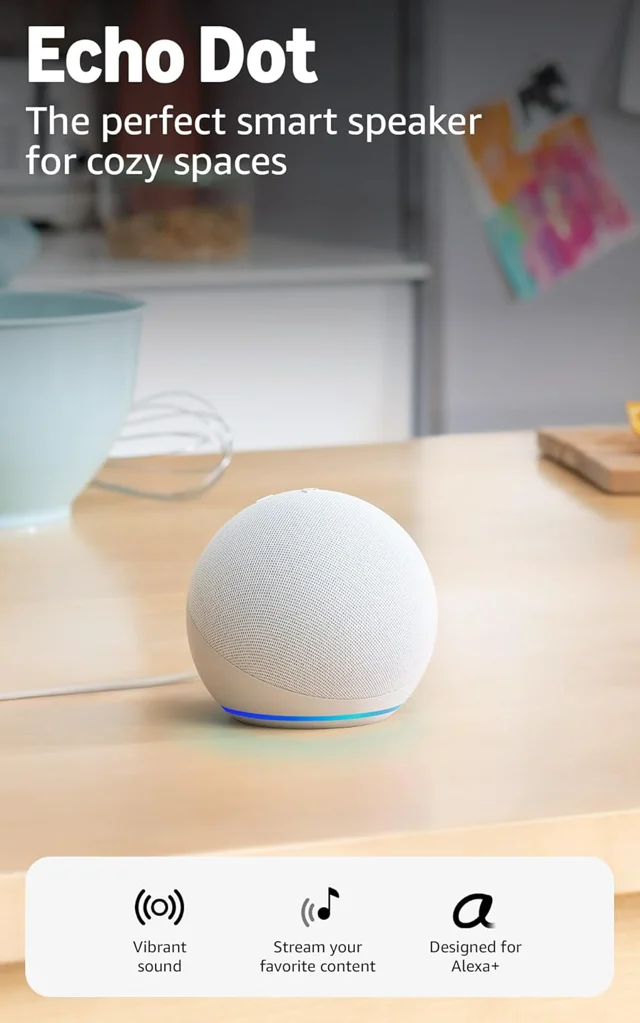 Amazon Echo Dot (newest model) Glacier White