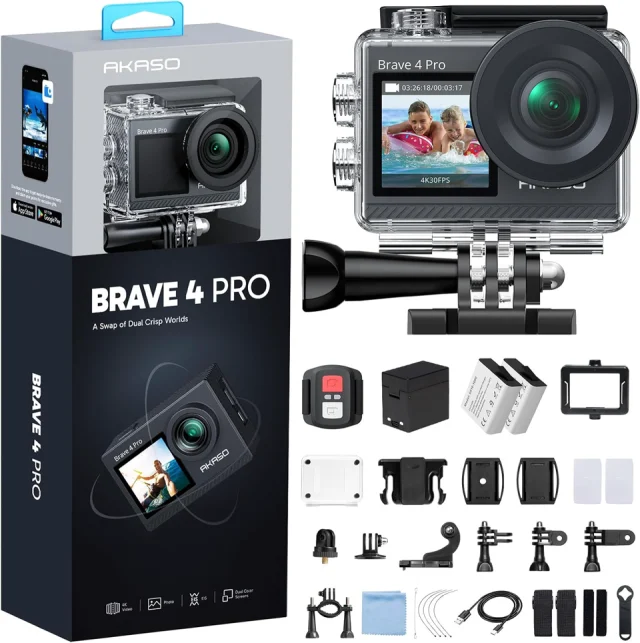 Brave 4 Pro Action Camera 4K 30fps