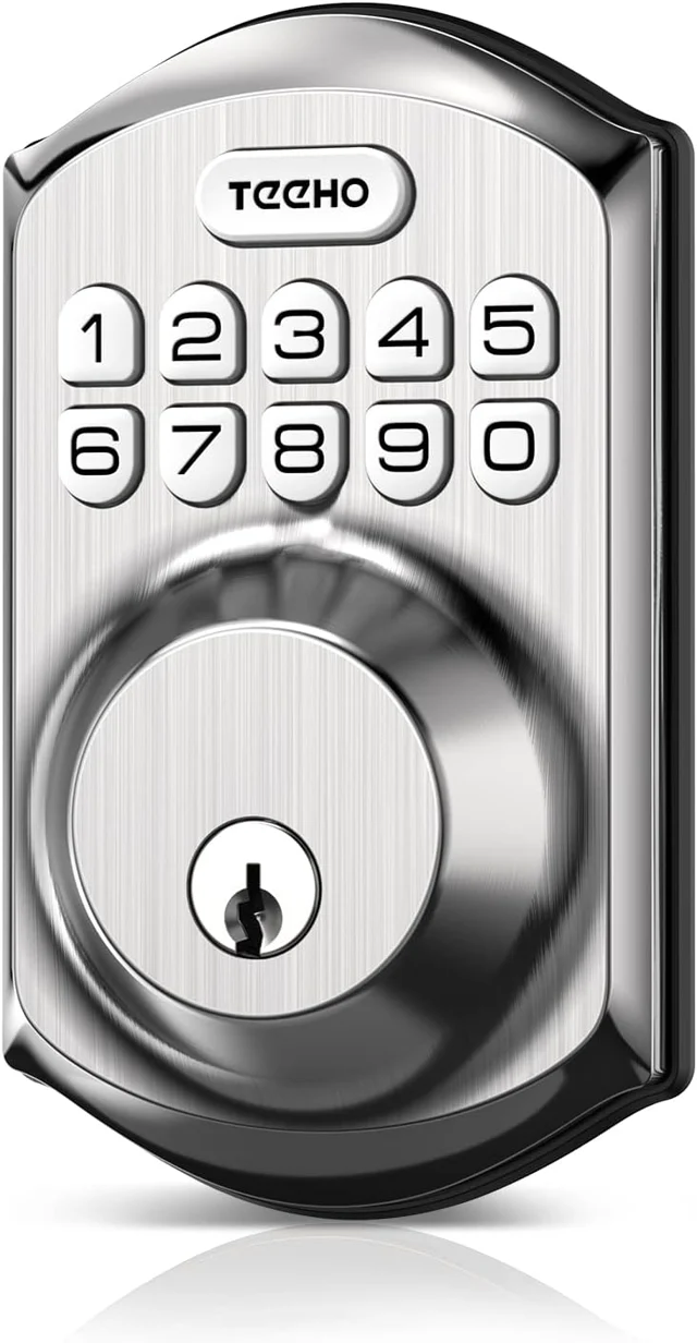 TEEHO TE001 Keyless Entry Deadbolt, Satin Nickel