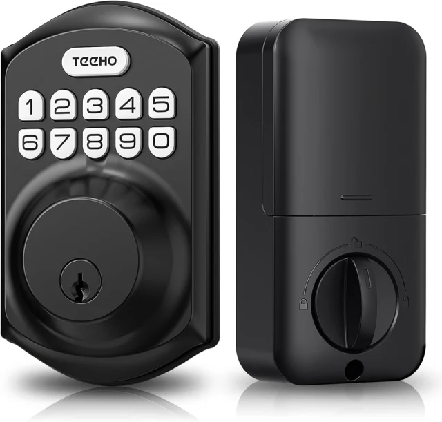 TEEHO TE001 Keyless Entry Deadbolt, Matte Black
