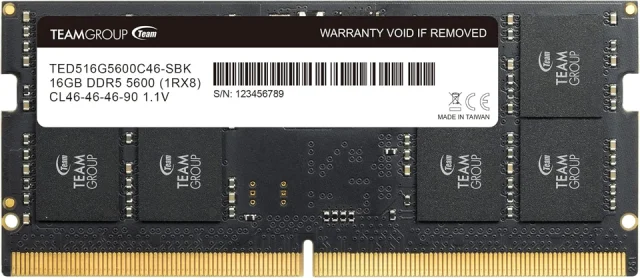 TEAMGROUP Elite 16GB DDR5-5600 CL46 SO-DIMM