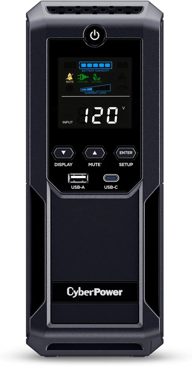 CyberPower CP1500AVRLCD3 Intelligent LCD UPS Battery Backup