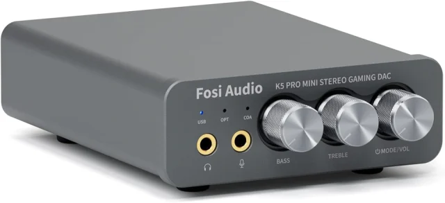 Fosi Audio K5 Pro Gaming DAC Headphone Amplifier