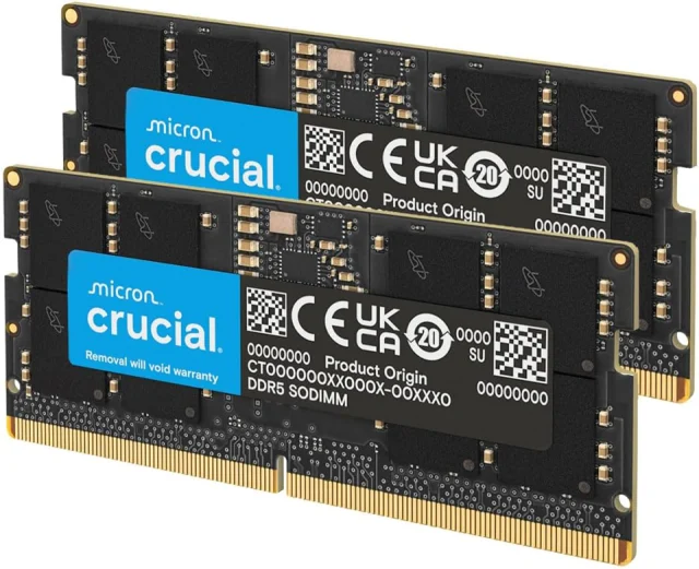 Crucial 2x16GB DDR5-5600 CL46 SO-DIMM