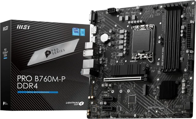 MSI PRO B760M-P DDR4 mATX Motherboard