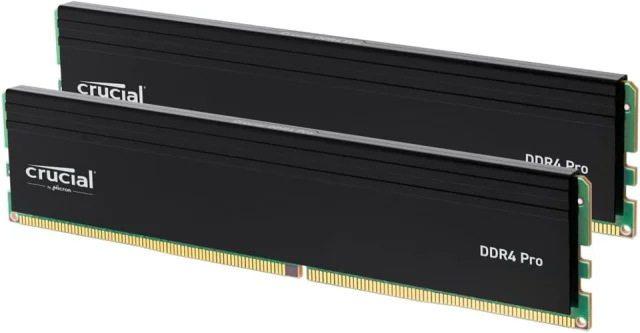 Crucial Pro 32GB (2x16GB) DDR4 3200MHz Desktop