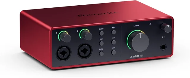 Focusrite Scarlett 4i4 4th Gen USB-C Audio Interface
