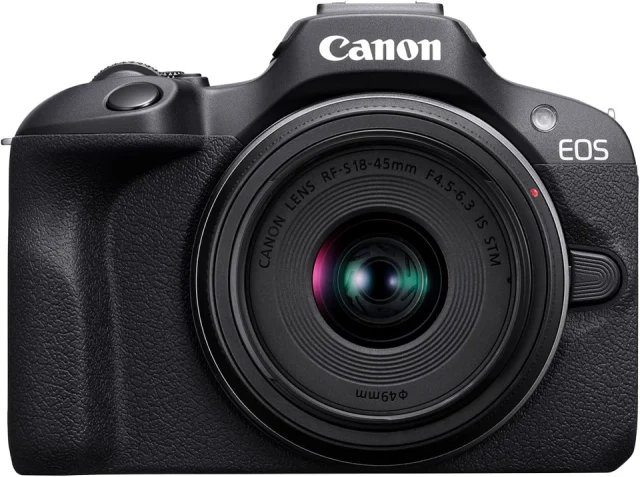 Canon EOS R100 Mirrorless Camera RF-S18-45mm Lens Kit