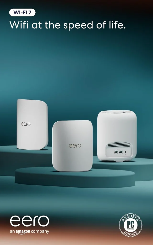 eero Pro 7 Tri-Band Mesh Wi-Fi 7 3-pack