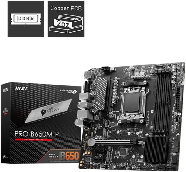 MSI PRO B650M-P ProSeries Motherboard
