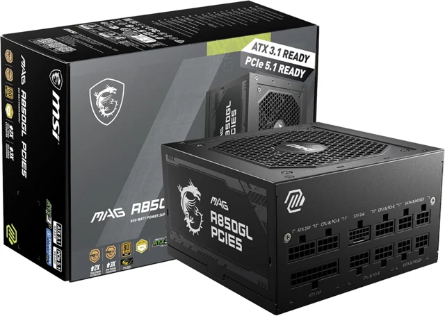 MSI MAG A850GL PCIE5 850W Power Supply