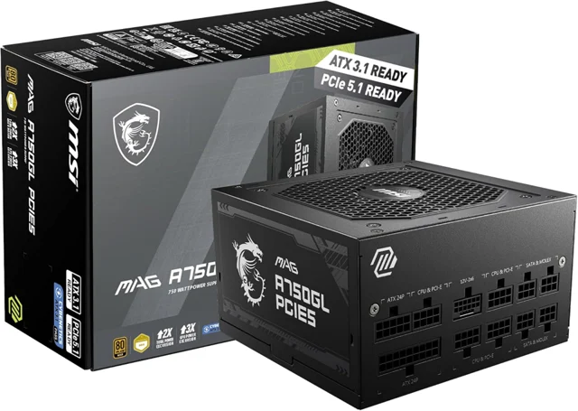 MSI MAG A750GL PCIE5 750W Power Supply