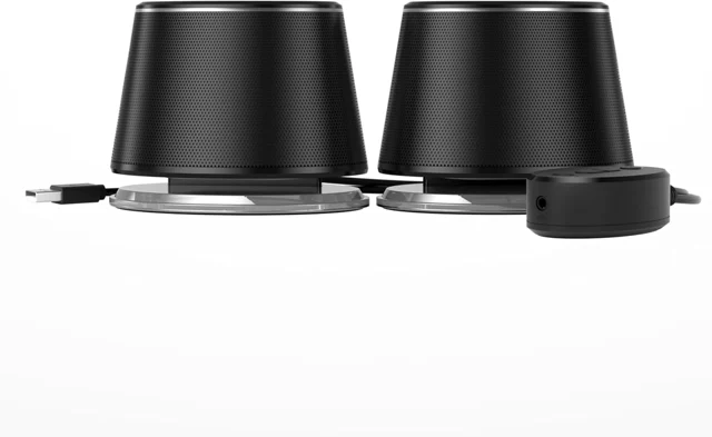 Amazon Basics Bluetooth Computer Speakers, Set of 2