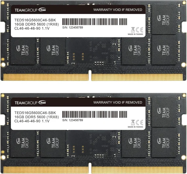 TEAMGROUP Elite 2x16GB DDR5-5600 CL46 SO-DIMM
