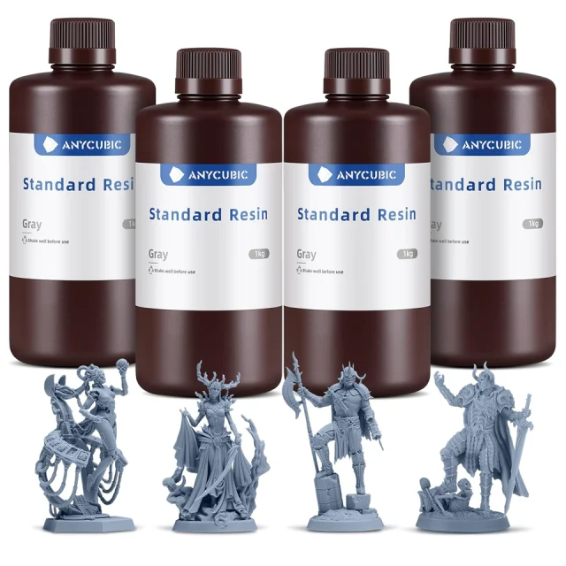ANYCUBIC 3D Printer Resin 405nm Grey 4kg