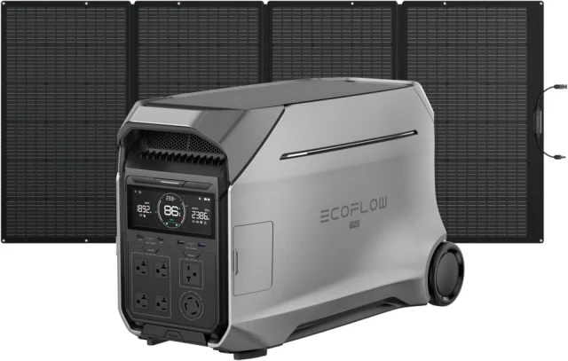 EF ECOFLOW DELTA Pro 3 4096Wh with 400W Solar Panel