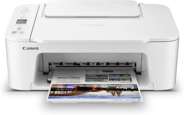 Canon PIXMA TS3720 Wireless All-in-One Printer, White