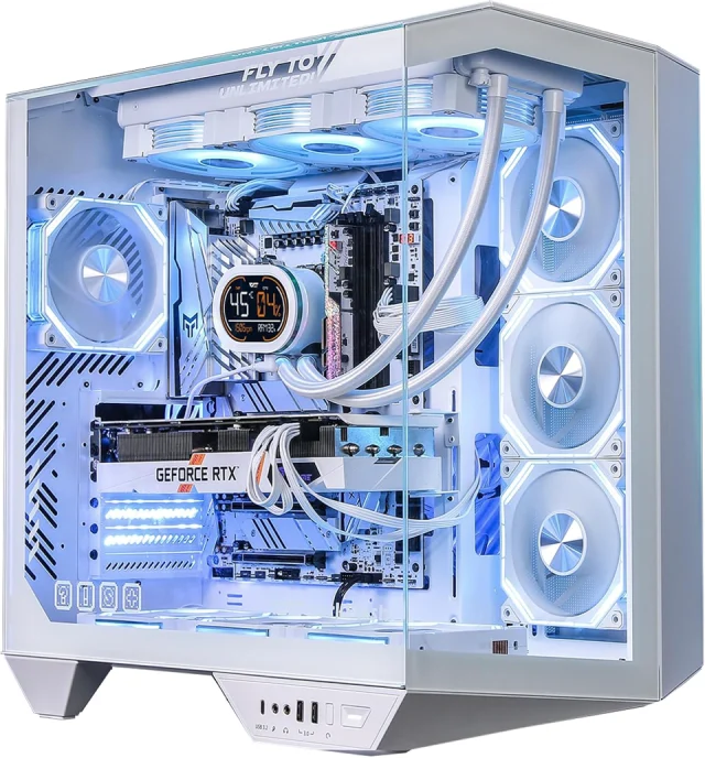 darkFlash DY470 Full-Tower ATX PC Case White