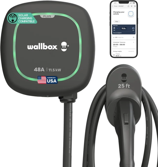 Wallbox Pulsar Plus Level 2 EV Charger 48A