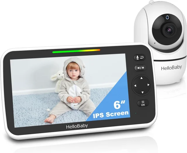 HelloBaby 6" No WiFi Video Baby Monitor