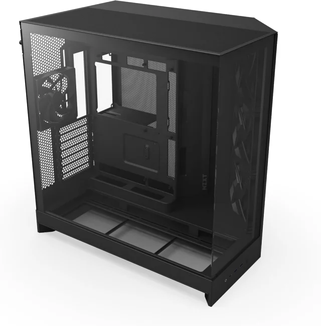 NZXT H9 Flow - Dual-Chamber ATX PC Case - Black