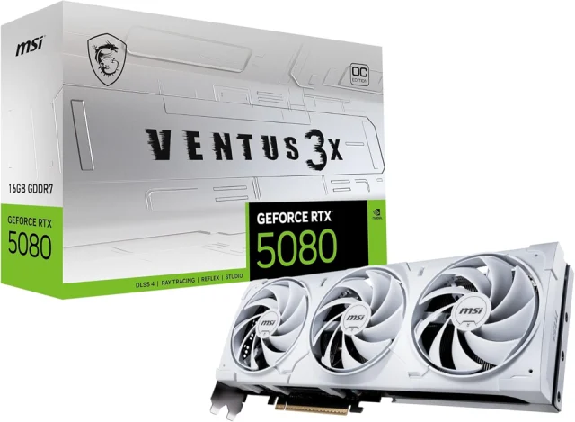 MSI RTX 5080 Ventus 3X OC 16GB White