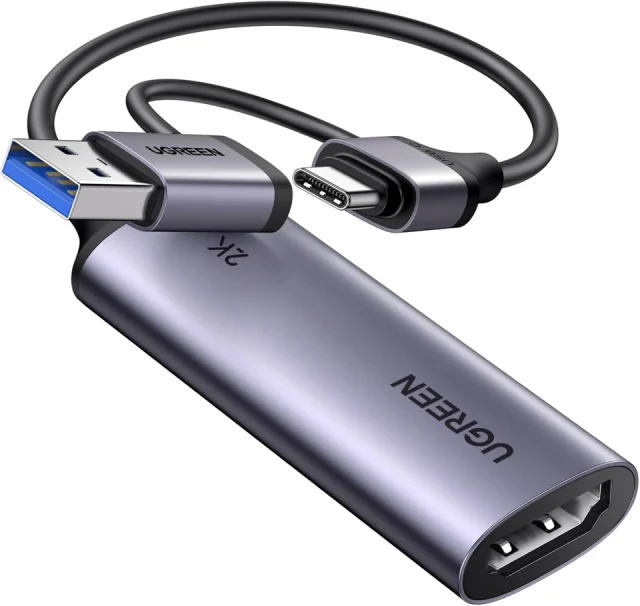 UGREEN Video Capture Card 2K 1080P HDMI USB 3.0