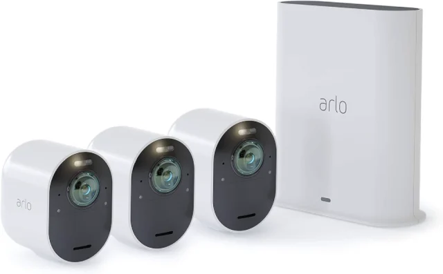 Arlo Ultra 4K UHD 3-Camera System (Renewed)