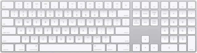Apple Magic Keyboard with Numeric Keypad White