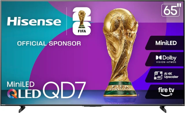 Hisense 65" QD7 Series 4K Mini-LED Fire TV (2025)