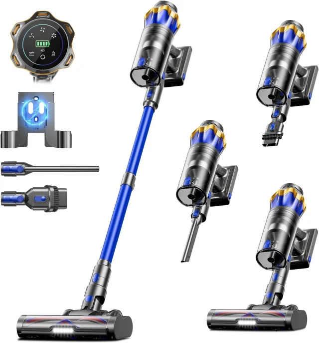 JELLYPIG 650W 55KPA Cordless Stick Vacuum