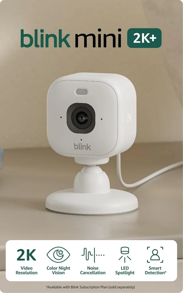 Blink Mini 2K+ 2-Camera White