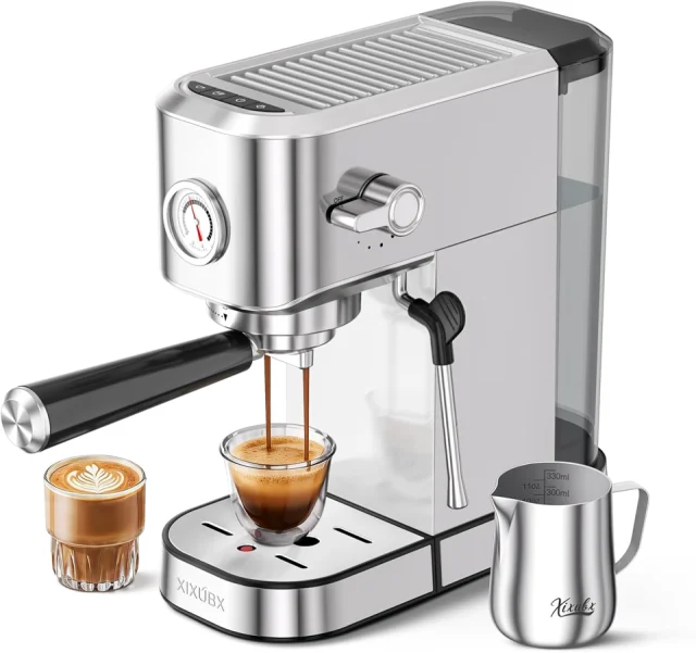 XIXUBX Espresso Machine with Milk Frother