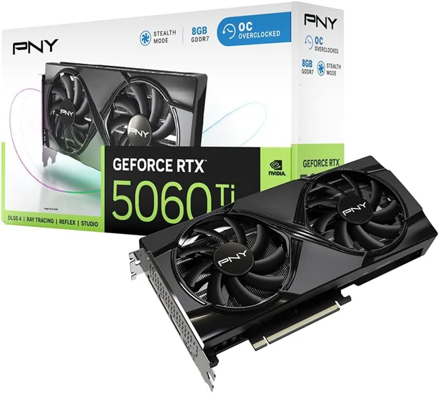 PNY GeForce RTX 5060 Ti 8GB OC Dual-Fan