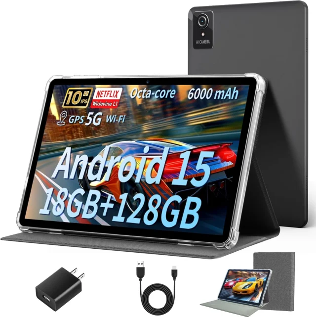 Aobante 10 Inch Android 15 Tablet 128GB