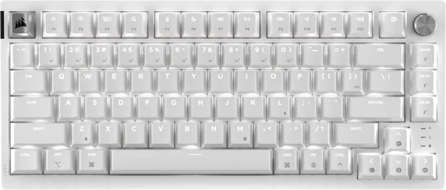 Corsair K65 Plus Wireless for Mac Frost White