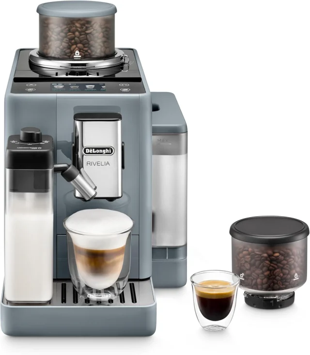 De'Longhi Rivelia Automatic Espresso Machine, Pebble Gray