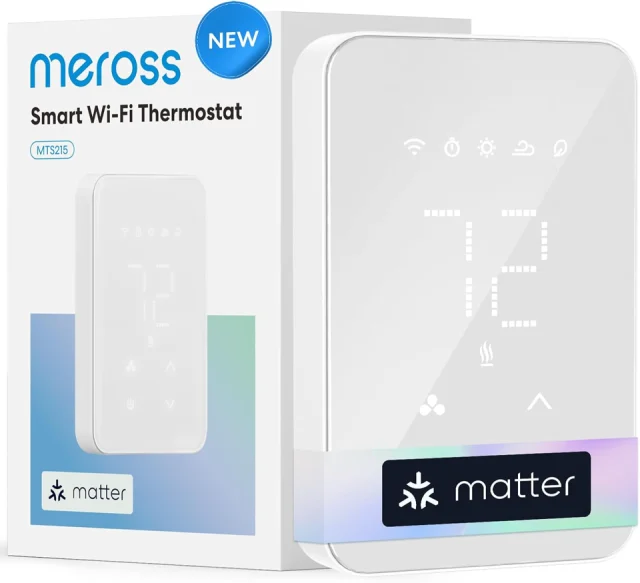 meross Matter Smart Thermostat for Baseboard Heaters MTS215
