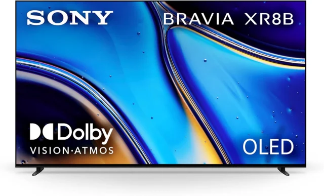 Sony 77 Inch BRAVIA XR8B OLED 4K HDR Smart Google TV
