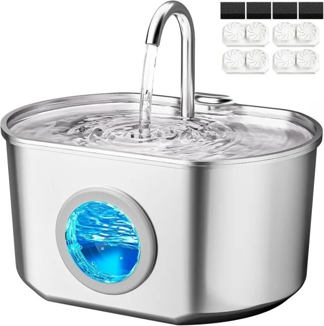 Neareal Oval Cat Water Fountain 2.2L