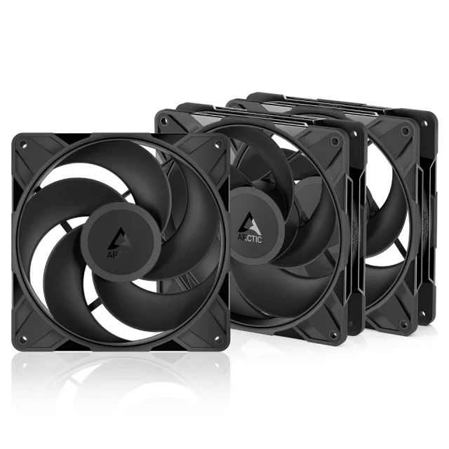 ARCTIC P14 Pro Reverse 140mm Black 3-Pack