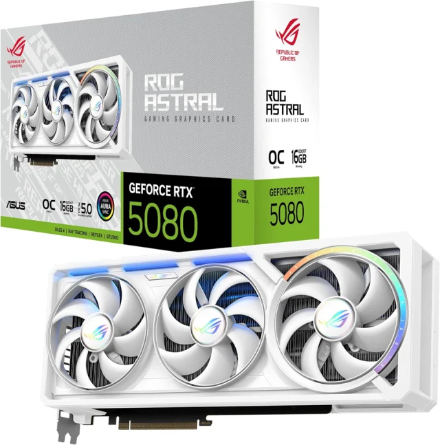 ASUS ROG Astral RTX 5080 OC 16GB White